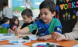 Keçiörenli çocuklar Workshop ile doyasıya eğlendi