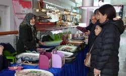 Keçiören'de konukevi sakinlerinden el emeği sergisi