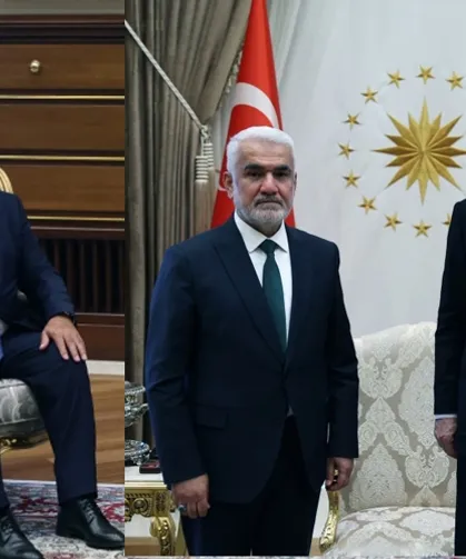 Cumhurbaşkanı Erdoğan, DSP ve HÜDA PAR liderlerini kabul etti