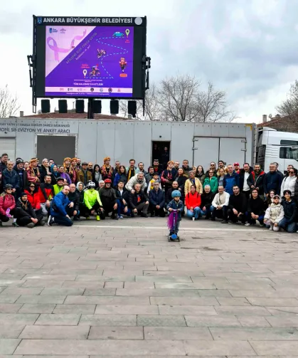Ankara'da tekerler farkındalık için döndü