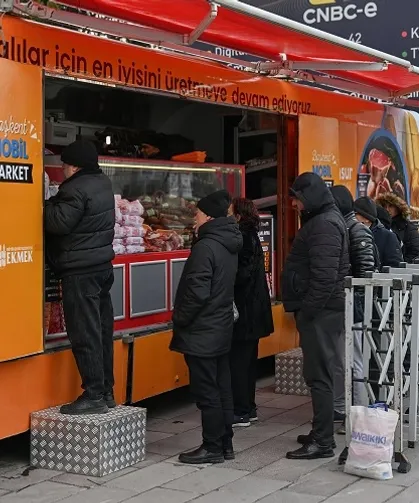 Ankaralılarla ete Mobil Market'le kavuştu