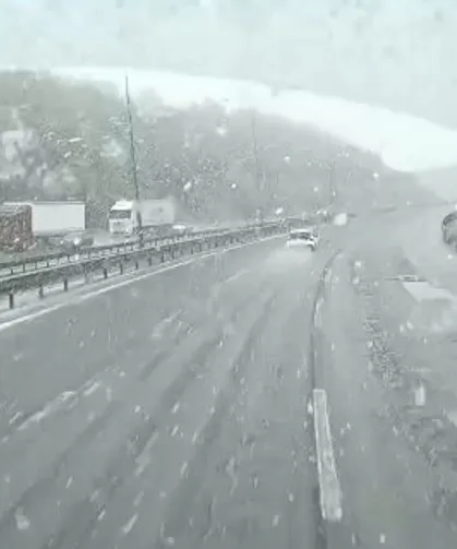 Ankara-Bolu hattında kar mesaisi