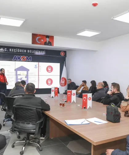 Keçiören Belediyesi'nden personele yangın söndürme eğitimi