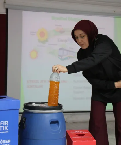 Ankara Keçiören'de öğrencilere çevre bilinci eğitimi