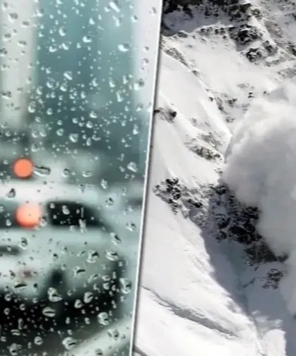 Meteoroloji'den yağış ve çığ uyarısı