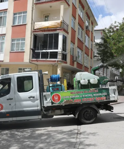 Keçiören'de çevre ilaçlanıyor