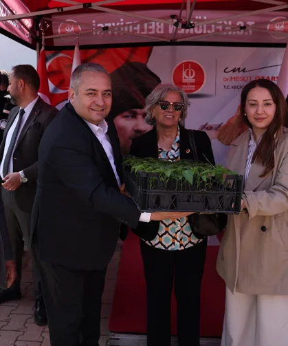 Keçiören'de çiftçilere fide desteği