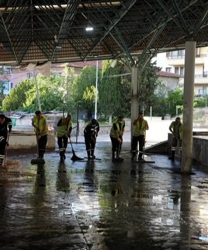 Ankara Keçiören'de kurban kesim alanları temizlendi