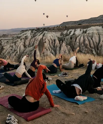 Kapadokya'da Bi'Yoga Fest hazırlığı