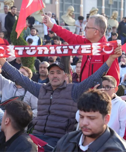 Ankara Keçiören'de milli heyecan