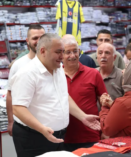 Başkan Özarslan'dan Osmanlı Halk Pazarı esnafına ziyaret