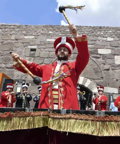 Ankara Kalesi'nde mehteran coşkusu