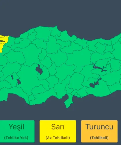 Bakanlık sarı kodla uyardı: Fırtınaya dikkat!