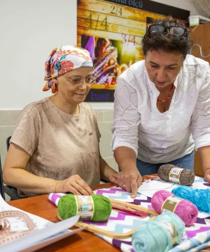 El Sanatları Kursu kanser hastası Yeliz'e umut oldu
