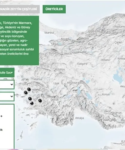 Türkiye'nin 'Zeytin Atlası' erişime açıldı