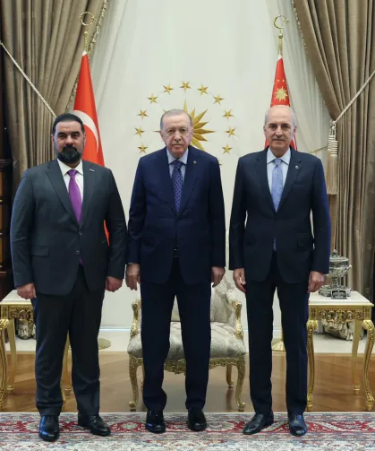 Cumhurbaşkanı Erdoğan, Irak Temsilciler Meclisi Başkanı Halbusi'yi kabul etti