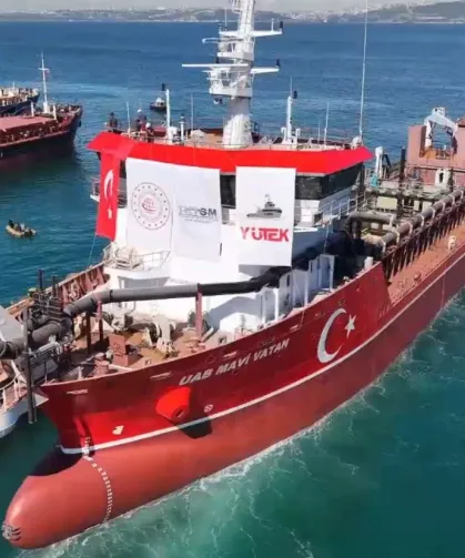 Yerli dizaynla ilk emici özellikli tarama gemisi mavi sularda