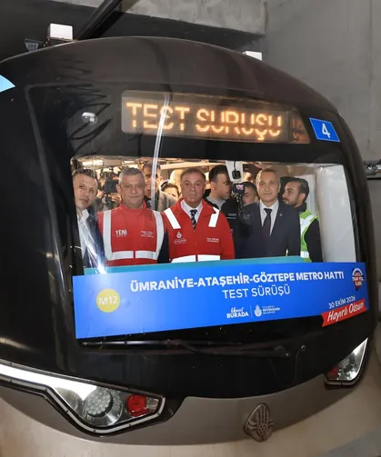 O hatta test sürüşü yapıldı... İstanbul'da metro için geri sayım