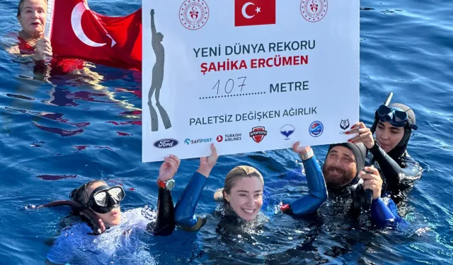 107 metrede paletsiz 'Şahika' rekor!