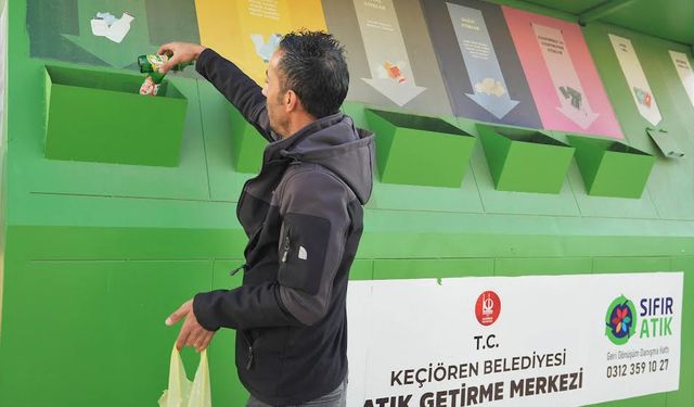 Keçiören'de geri dönüşüme büyük katkı