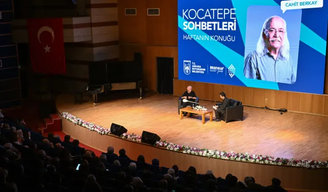 Ankara'da Kocatepe Sohbetleri'nin konuğu Cahit Berkay oldu