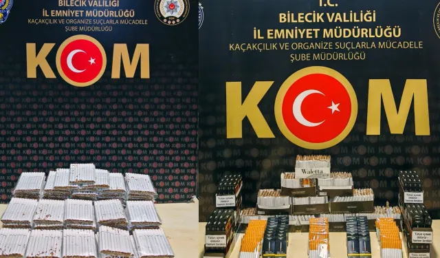 Kaçak tütüne darbe: 7 bin 960 dolu makaron ele geçirildi