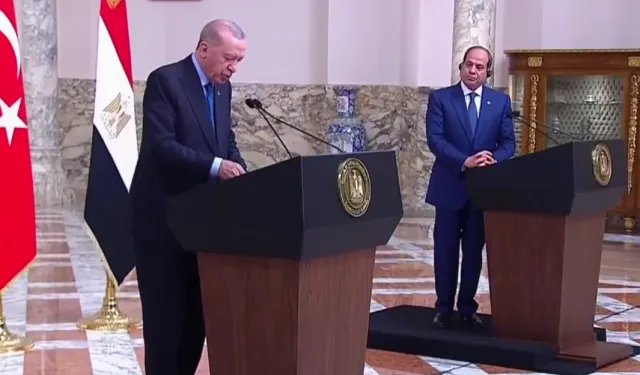 Cumhurbaşkanı Erdoğan es-Sisi ile görüştü... Ticaret, turizm ve bölgesel barış gündemde