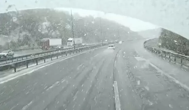 Ankara-Bolu hattında kar mesaisi