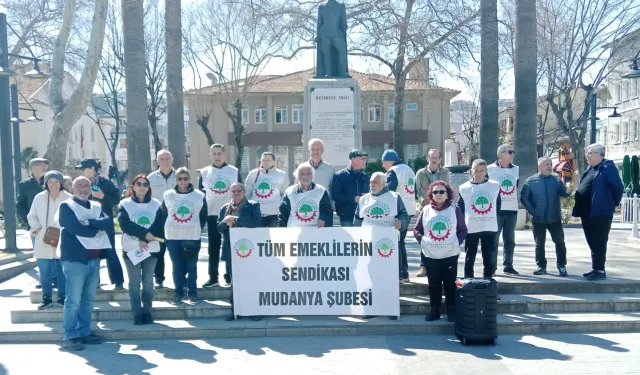 Emekliler Mudanya'dan seslendi: Emeklinin yüzü gülmeden bayram gelmez