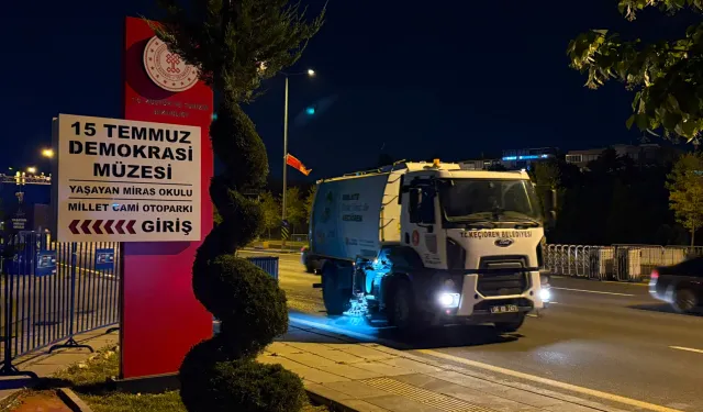 Ankara Keçiören'de NATO için temizlik mesaisi