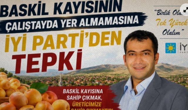 Baskil Kayısının çalıştayda yer almamasına İYİ Parti'den tepki