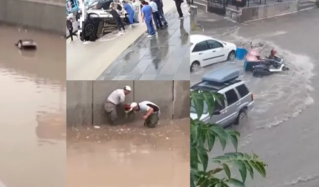 Sel Ankara'yı yuttu! Batçıklar kapandı, araçlar suya gömüldü