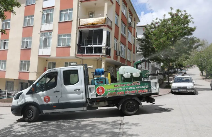 Keçiören'de çevre ilaçlanıyor