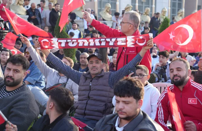 Keçiören'de milli heyecan