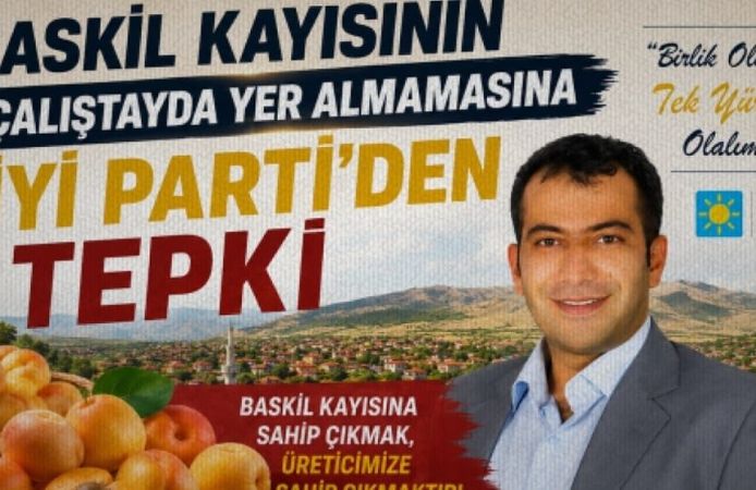 Baskil Kayısının çalıştayda yer almamasına İYİ Parti'den tepki