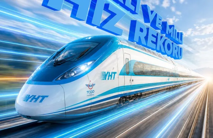 Milli elektrikli hızlı trenden yeni rekor... 250 kilometre hıza ulaştı