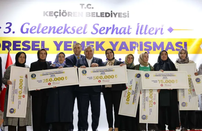 Keçiören'de yöresel lezzetler yarıştı, ödüller sahiplerini buldu