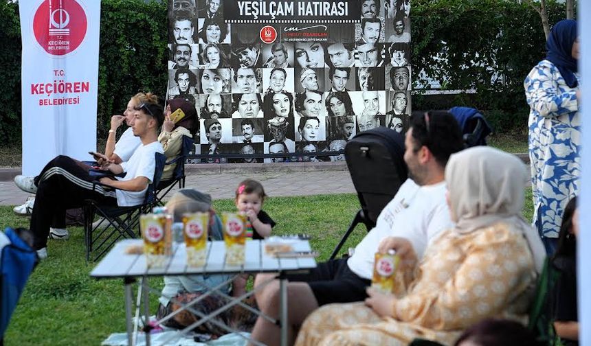 Keçiören'de yaz akşamları Yeşilçam ile şenleniyor