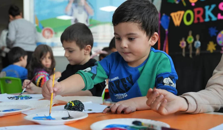 Keçiörenli çocuklar Workshop ile doyasıya eğlendi