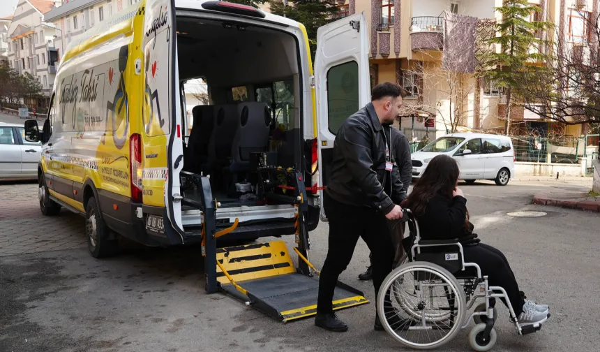 Keçiören'de engelsiz ulaşım hizmeti