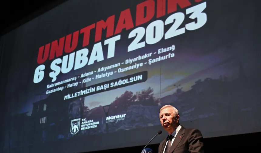 6 Şubat depremleri Ankara'da anıldı