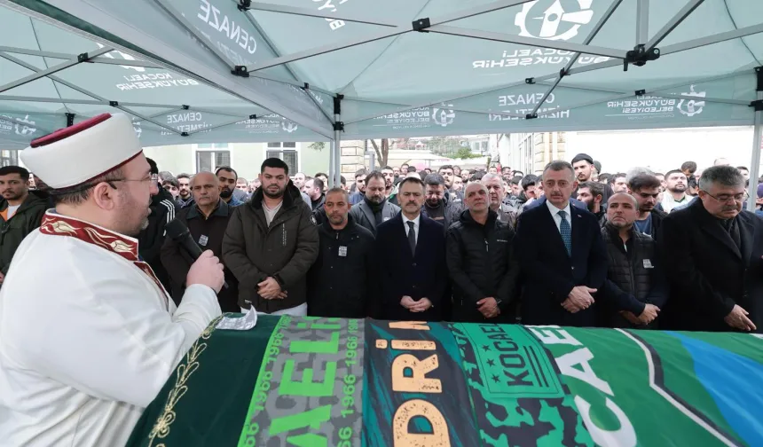 Kocaelispor-Beşiktaş maçında hayatını kaybeden Harda Kaçmaz'a son görev