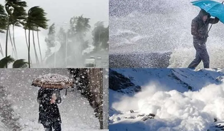 Kuvvetli yağış, fırtına ve çığ tehlikesi kapıda