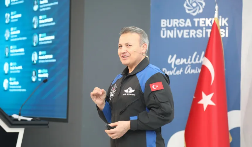 Türkiye'nin ilk astronotu Alper Gezeravcı, BTÜ'de öğrencilerle buluştu