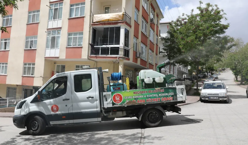 Keçiören'de çevre ilaçlanıyor