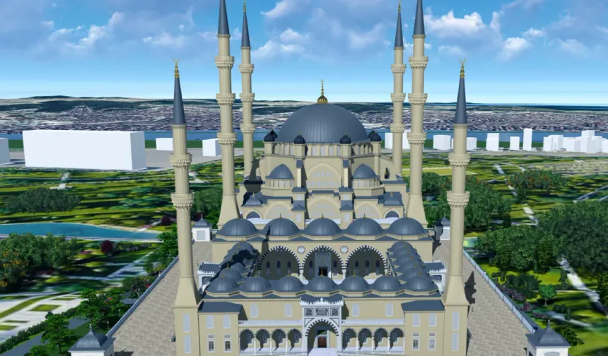 Gebze Millet Bahçesi Camii yükseliyor