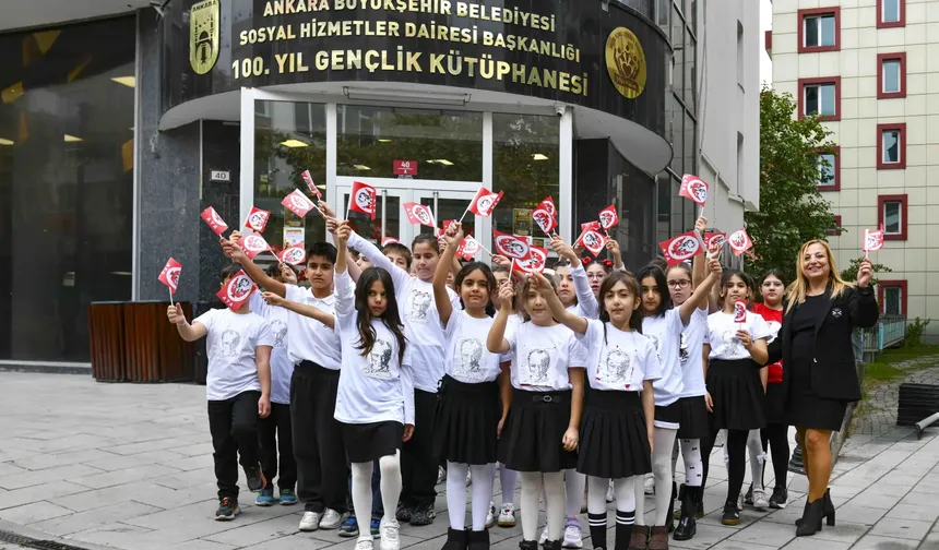 Ankara'da çocuklar Cumhuriyet Bayramı'nı coşkuyla kutladı