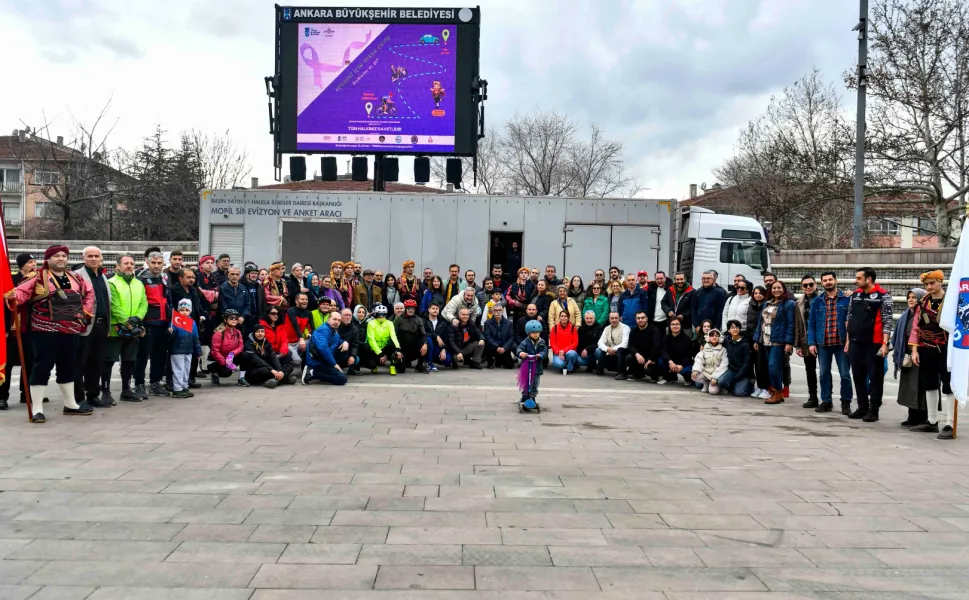 Ankara'da tekerler farkındalık için döndü