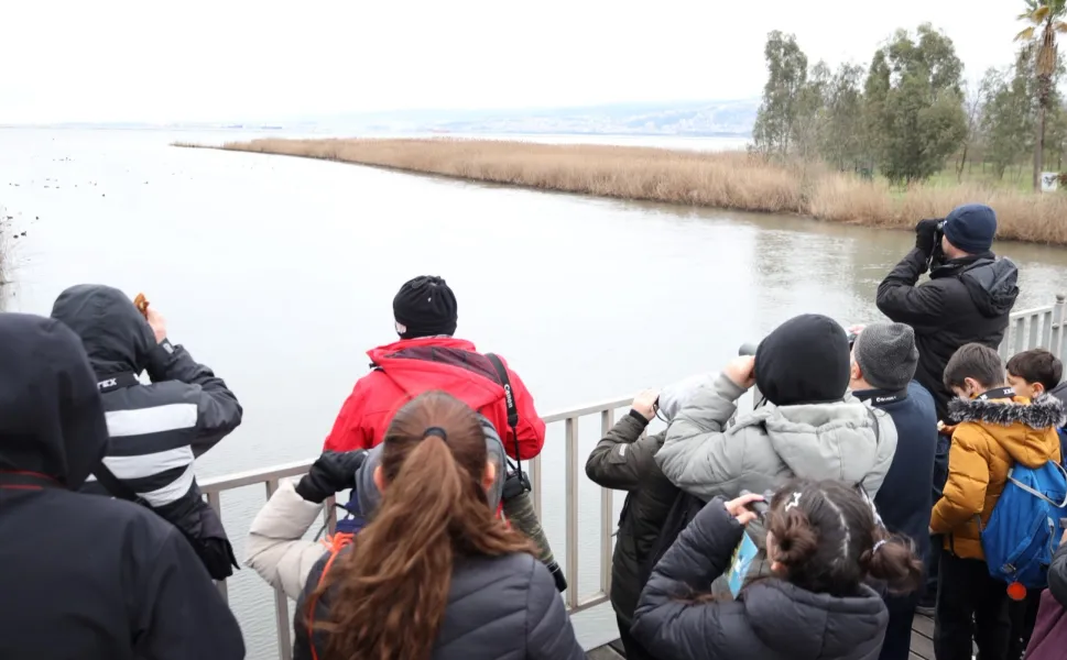 Doğanın en zarif misafirleri hayran bıraktı