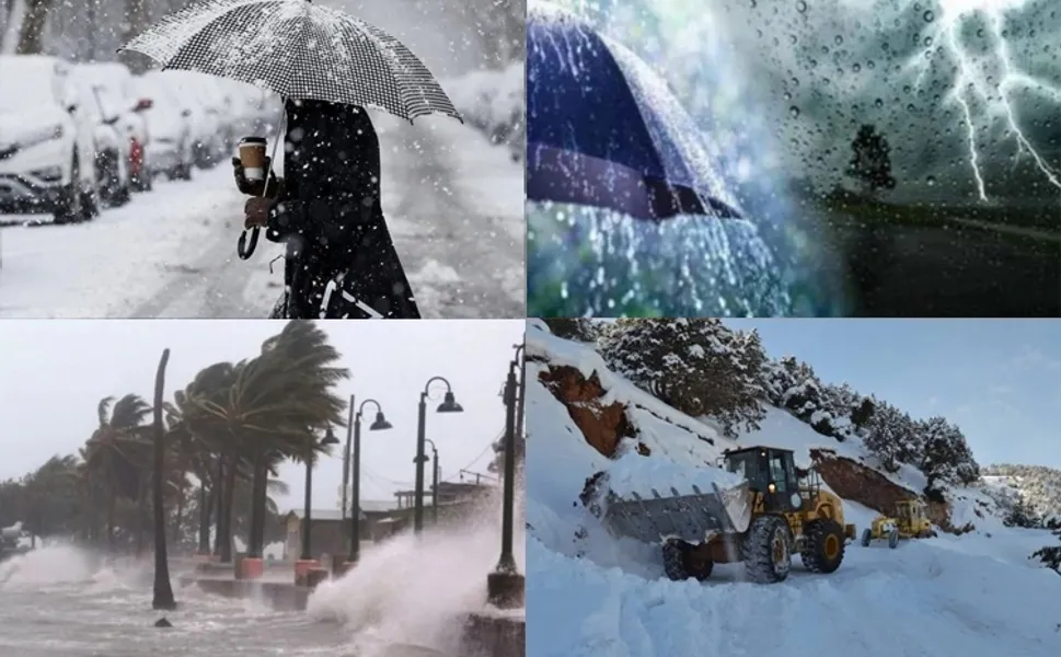 Meteoroloji'den kuvvetli yağış, rüzgar ve çığ uyarısı